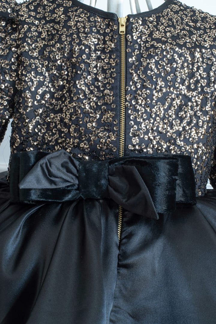 Blingalicious Dress – Black Designer Dress for Girls | PNK – Isha Arora India