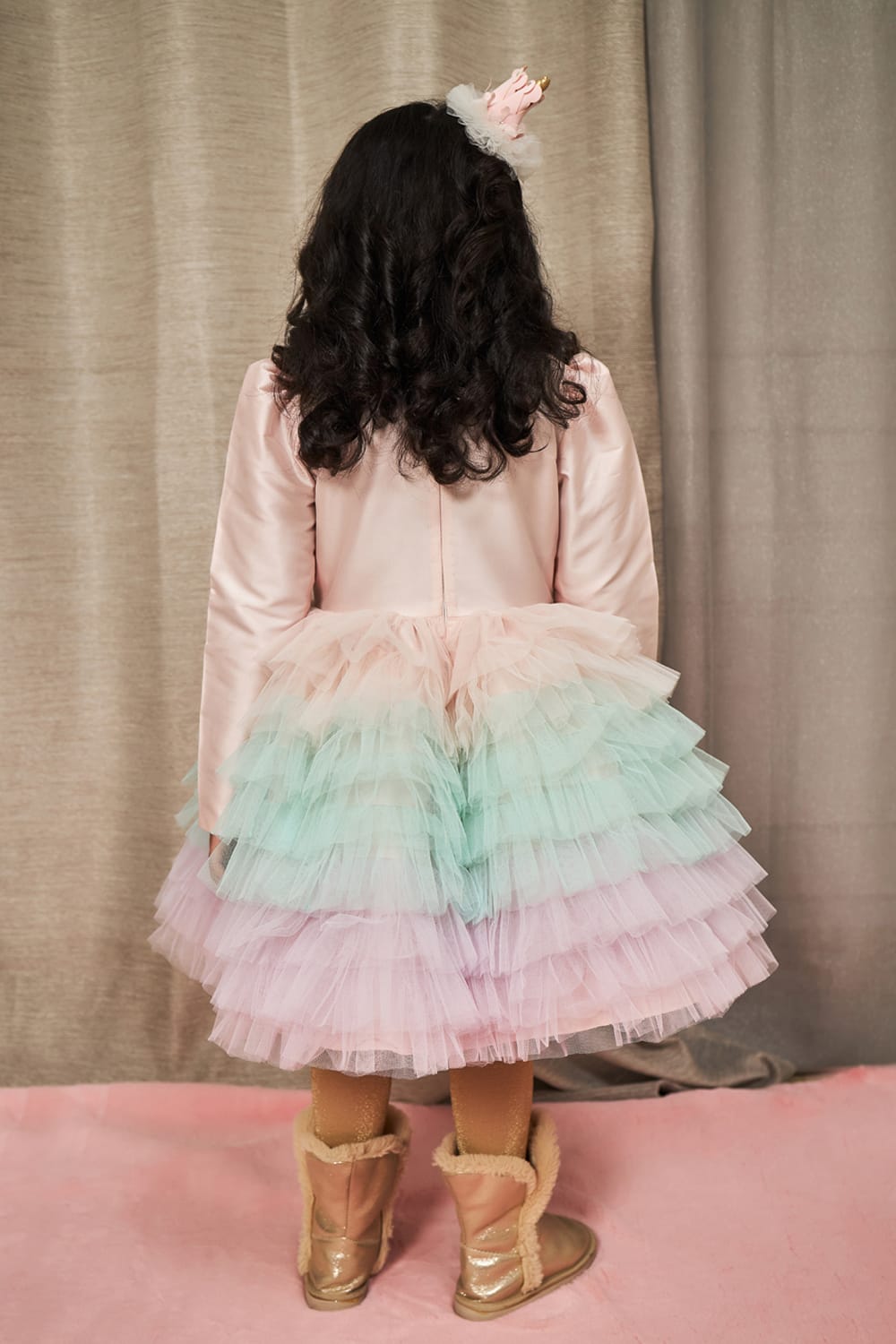 Blushed Unicorn Birthday Dress – Pink Designer Dress for Girls | PNK – Isha Arora India