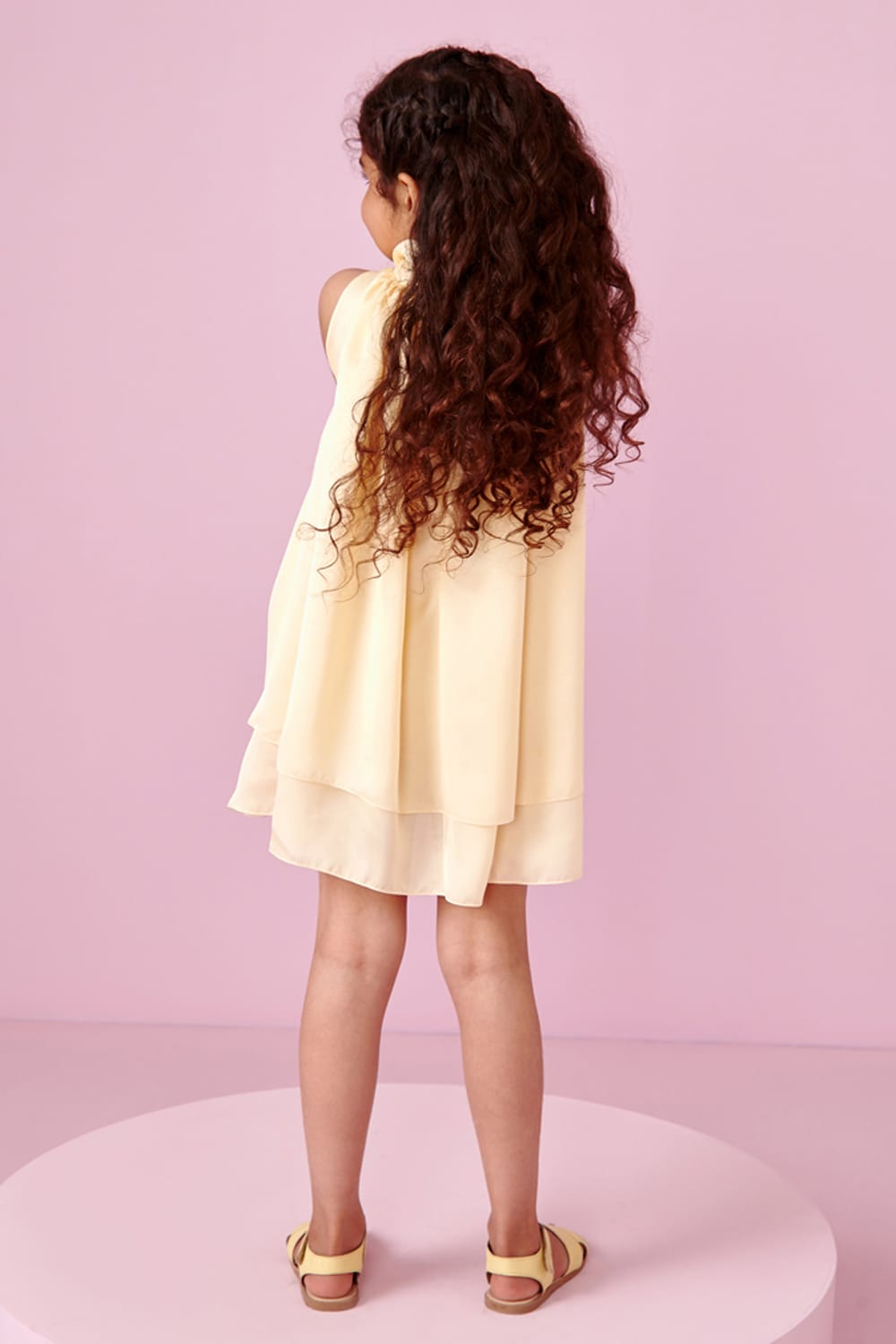 Butter-Cup Dress – Yellow Designer Dress for Girls | PNK – Isha Arora India