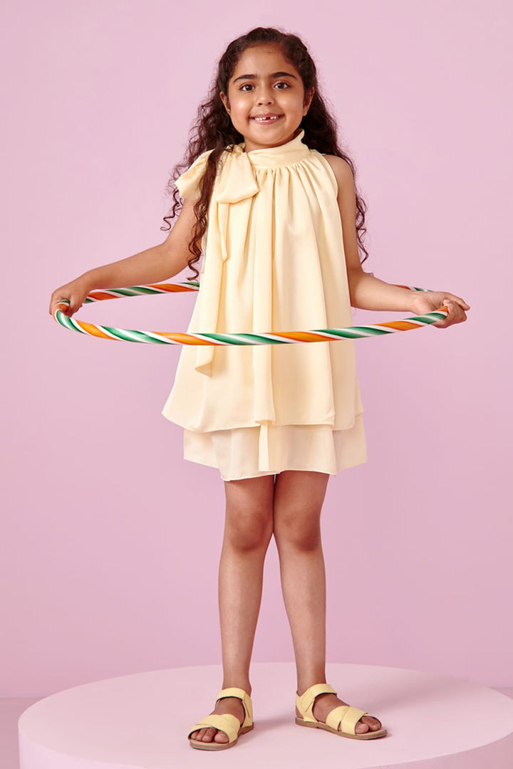 Butter-Cup Dress – Yellow Designer Dress for Girls | PNK – Isha Arora India