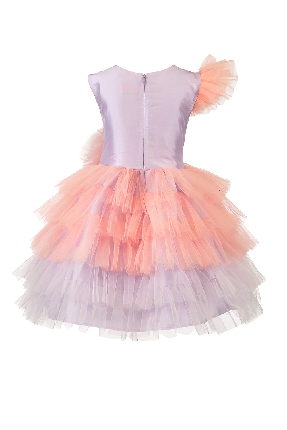 Candy Flamingo Birthday Dress – Purple Designer Dress for Girls | PNK – Isha Arora India