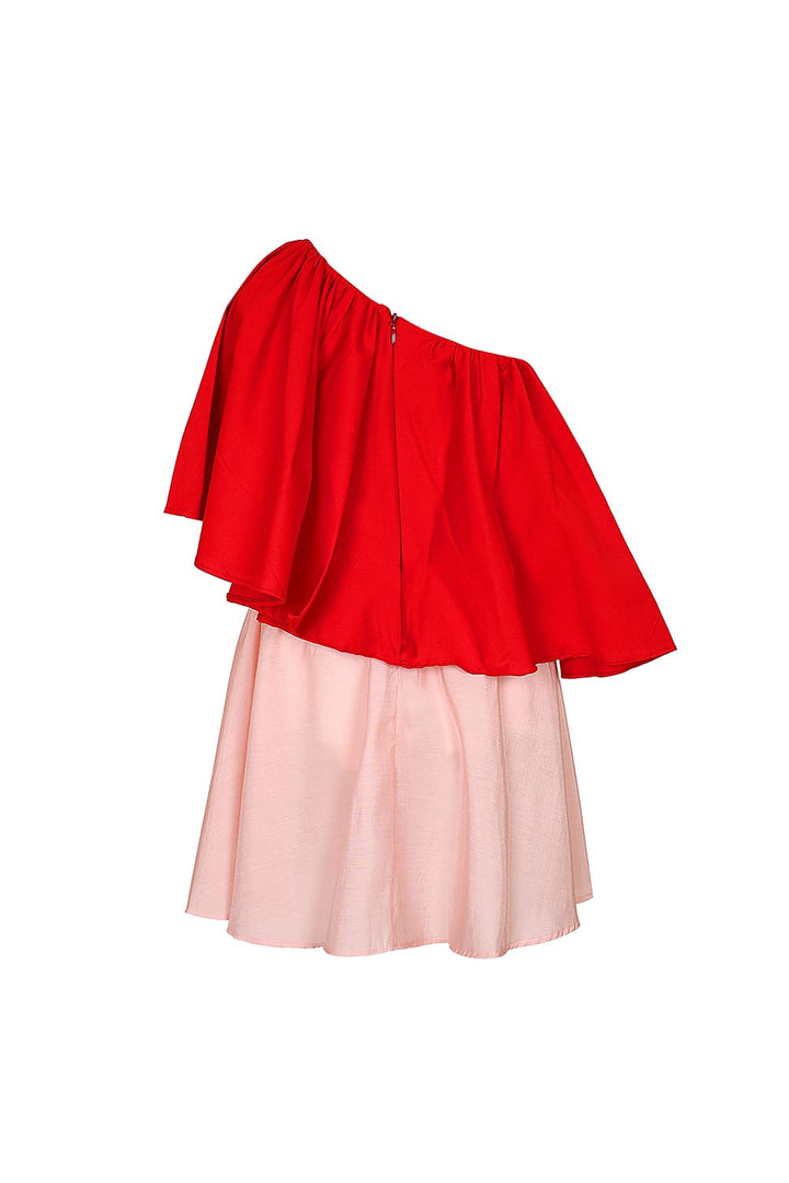Candylicious Red-Pink Dress – Red Designer Dress for Girls | PNK – Isha Arora India