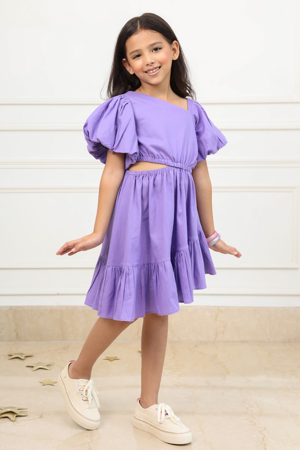 Grape Dress – Purple Designer Dress for Girls | PNK – Isha Arora India