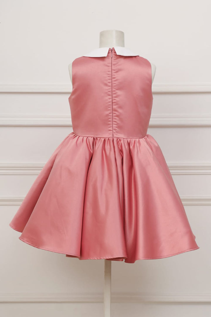 Mauvelous Pink & White Classic Dress – Pink Designer Dress for Girls | PNK – Isha Arora India