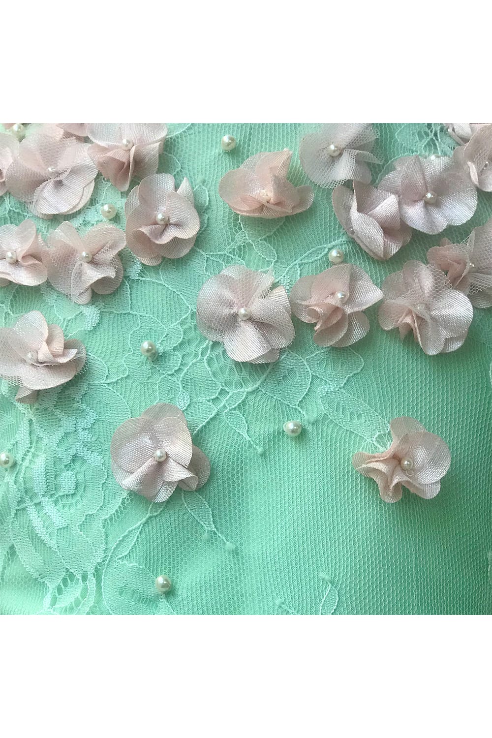 Mint Green Overlay Dress – Green Designer Dress for Girls | PNK – Isha Arora India
