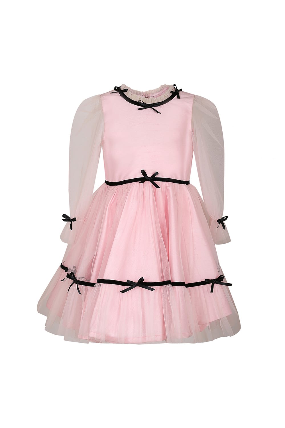 Pink Overlay Dress – Pink Designer Dress for Girls | PNK – Isha Arora India