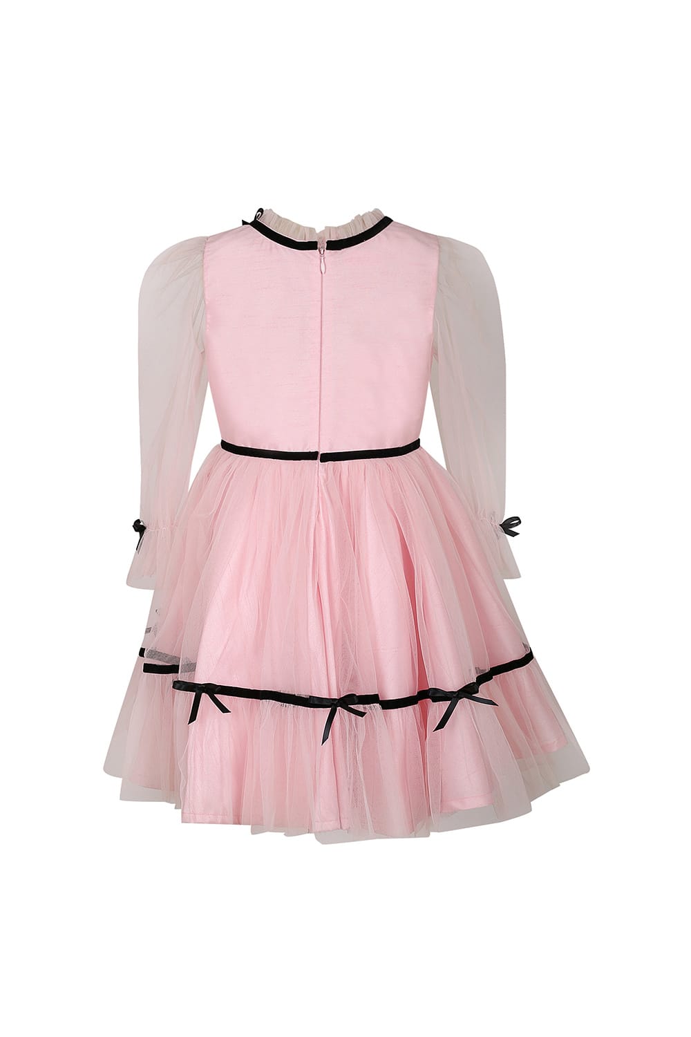 Pink Overlay Dress – Pink Designer Dress for Girls | PNK – Isha Arora India