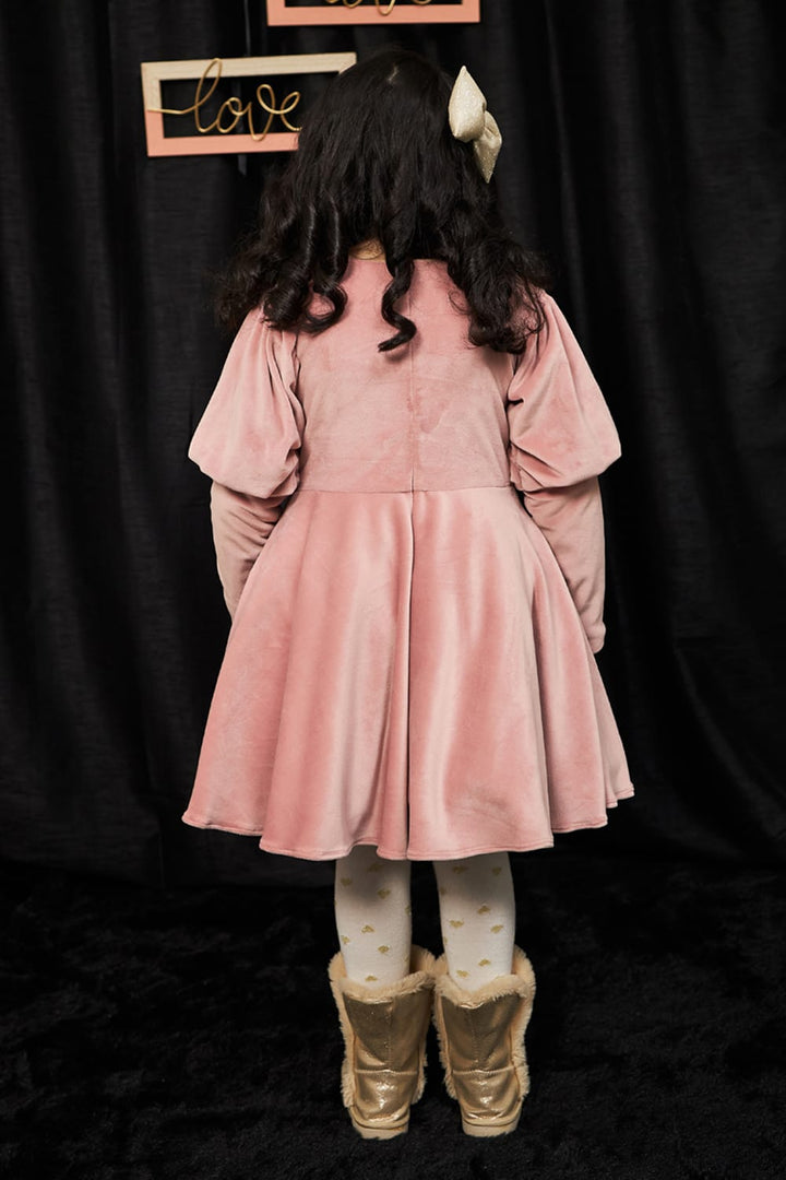 Salmon Berry – Pink Designer Dress for Girls | PNK – Isha Arora India