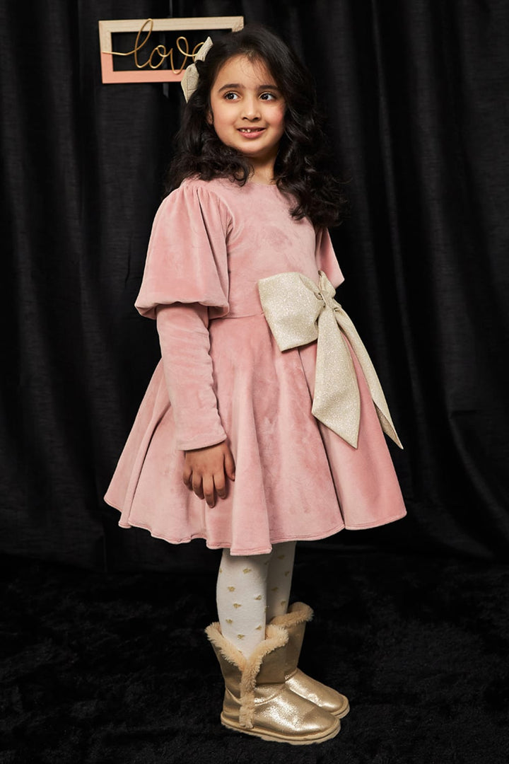 Salmon Berry – Pink Designer Dress for Girls | PNK – Isha Arora India