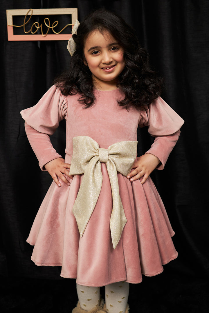 Salmon Berry – Pink Designer Dress for Girls | PNK – Isha Arora India