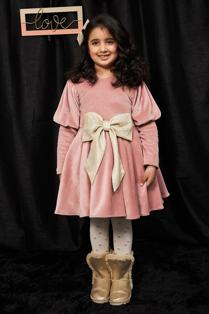 Salmon Berry – Pink Designer Dress for Girls | PNK – Isha Arora India