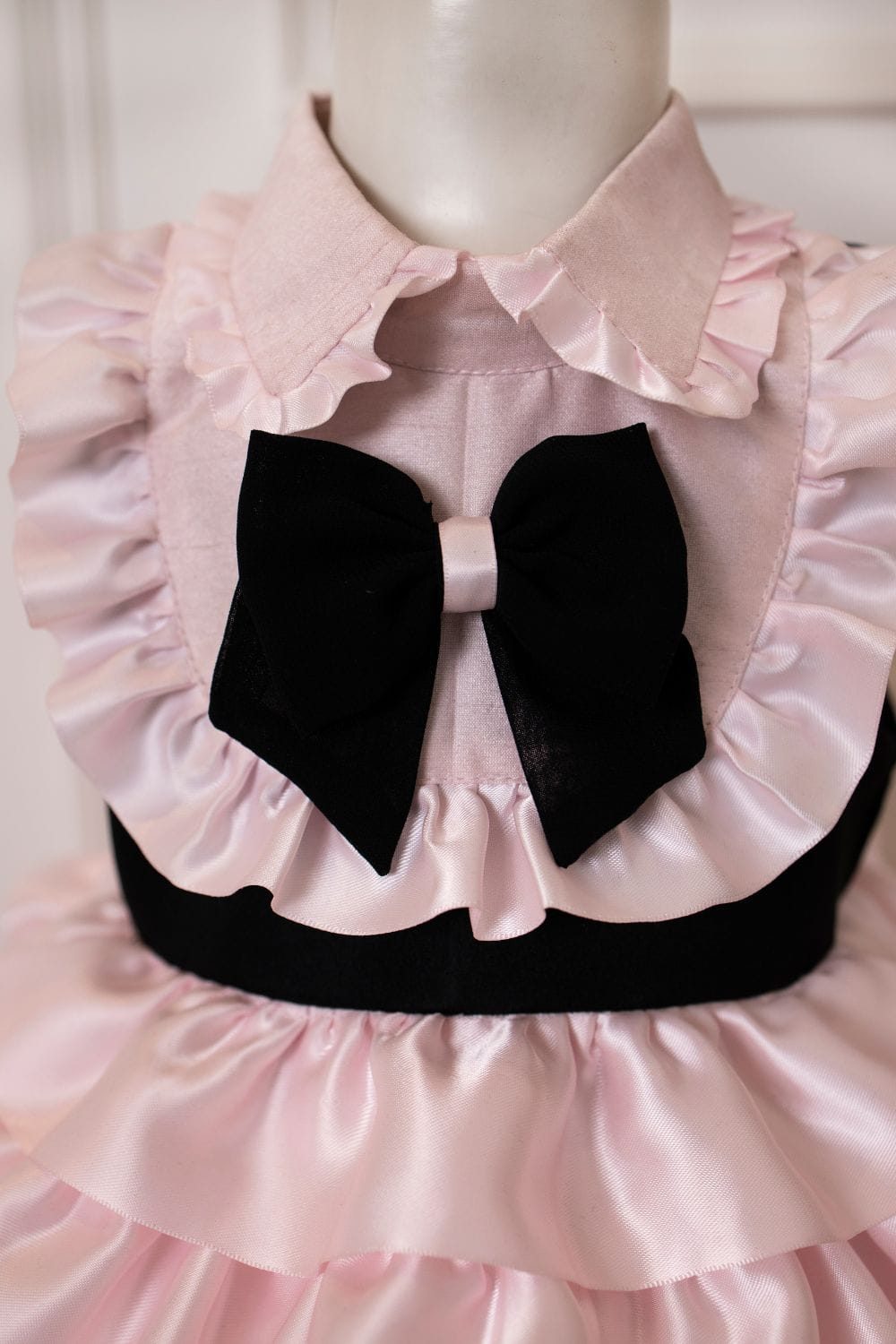 Summer Tiered Dress – Black Designer Dress for Girls | PNK – Isha Arora India