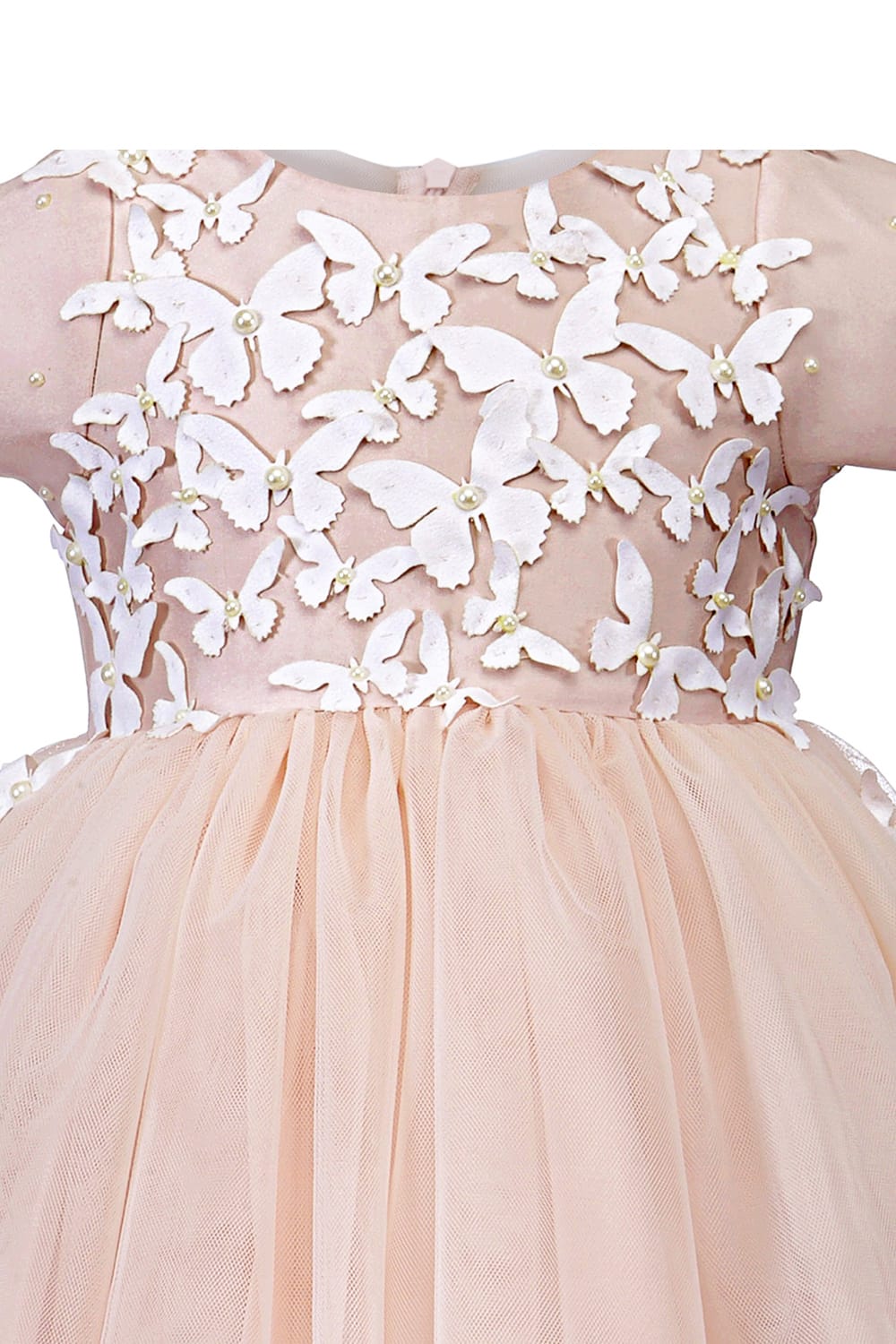 The Enchanted Flutter High Low Birthday Dress – Pink Designer Dress for Girls | PNK – Isha Arora India