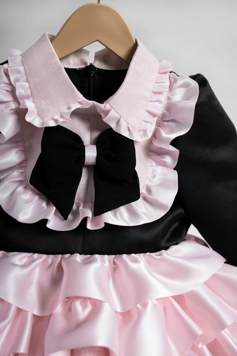 Tiered Dress – Black Designer Dress for Girls | PNK – Isha Arora India