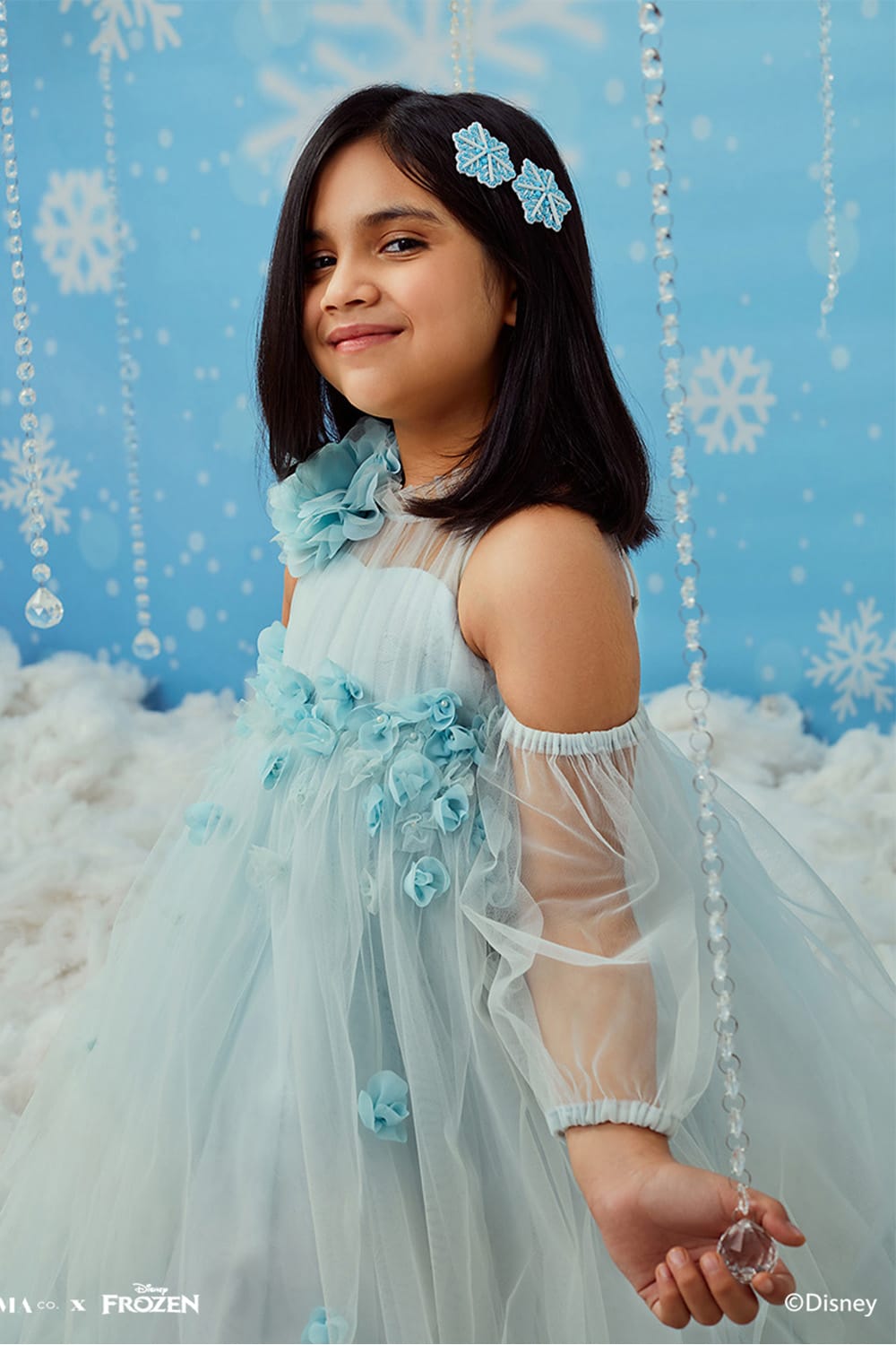 Cinderella Birthday Dress – Blue Designer Gown for Girls | PNK – Isha Arora India