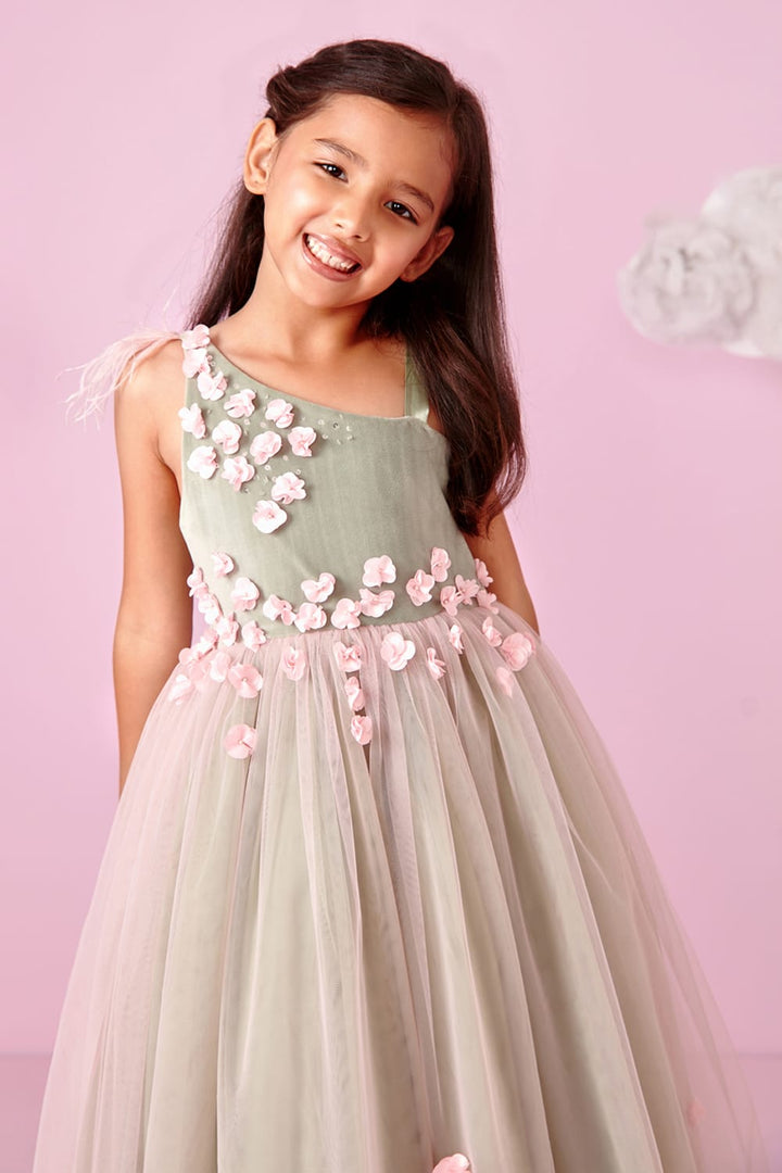 Fairy-Princess Birthday Dress – Pink Designer Gown for Girls | PNK – Isha Arora India