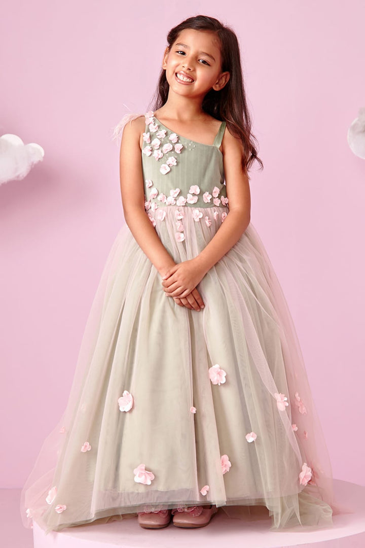 Fairy-Princess Birthday Dress – Pink Designer Gown for Girls | PNK – Isha Arora India