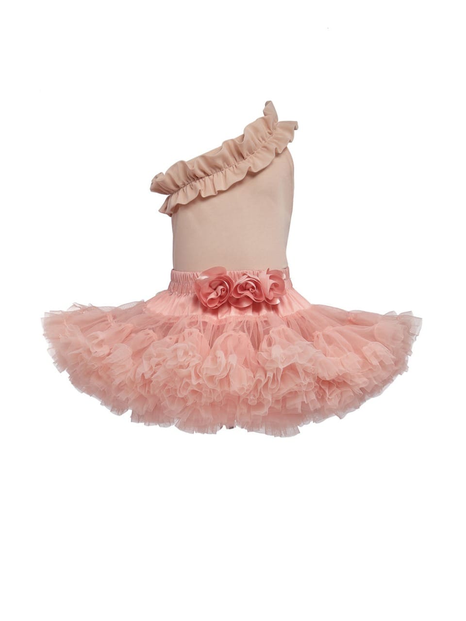 Peachy Pink Top And Skirt Set – Peach Top & Skirt Set for Girls | PNK – Isha Arora India